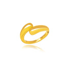 Anel Splendya Liso Dourado Regulável com Banho em Ouro 18k