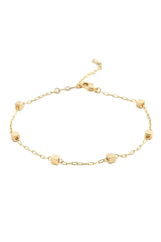 Pulseira Splendya Quadradinho com Banho em Ouro 18k