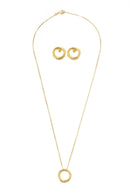 Conjunto Nó com Banho em Ouro 18k