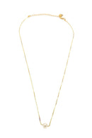 Colar Splendya de Peróla (P) com Banho em Ouro 18k