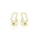 Brinco Splendya Orgânico 27MM com Banho em Ouro 18k