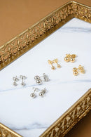 Trio de Bolinhas em Banho de Ouro 18k