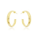 Brinco Splendya Argola Tubo (38mm) com e Banho em Ouro 18k