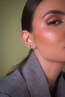 Kit Trio de Brincos Fluir Liso com Banho em Ouro 18k