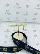 Brinco Luxo Moda Personalidade Requintado Splendya Com Banho emOuro18K