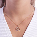 Colar arvore da vida 45CM5CM VENEZIANA 0.8MM CRISTAL