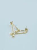 Brinco Luxo Moda Personalidade Requintado Splendya Com Banho emOuro18K