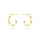 Brinco argola splendya trançado