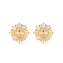 Brinco Dourado Glamour Pedras de Zircônia