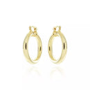 Argola Splendya de Fecho Italiano com Banho em Ouro 18k