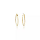 Brinco Splendya Argola Lisa (25MM) com Banho em Ouro 18k