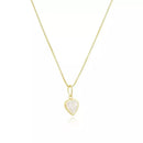 Colar Splendya com Ponto de Luz Coração e banho em Ouro 18K