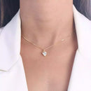 Colar Splendya com Ponto de Luz Coração e banho em Ouro 18K