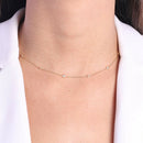 Colar Splendya Pingo de Luz Delicado 32CM