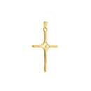 Pingente Dourado Crucifixo