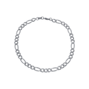 Pulseira Prateada Masculina Elo 3 por 1 - 5mm
