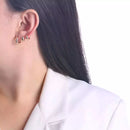 Trio de Argolinhas Lisas Splendya com Banho em Ouro